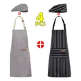 thumbnail image 3 of 2 Mandiles Chef+2 Gorros Chef Para Meseros Barbería Pintores, 3 of 8