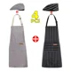 thumbnail image 3 of 2 Mandiles Chef+2 Gorros Chef Para Meseros Barbería Pintores, 3 of 8