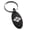 Black, variant on Stainless Steel Takeda Samurai Crest Engraved Small Oval Charm Keychain Keyring