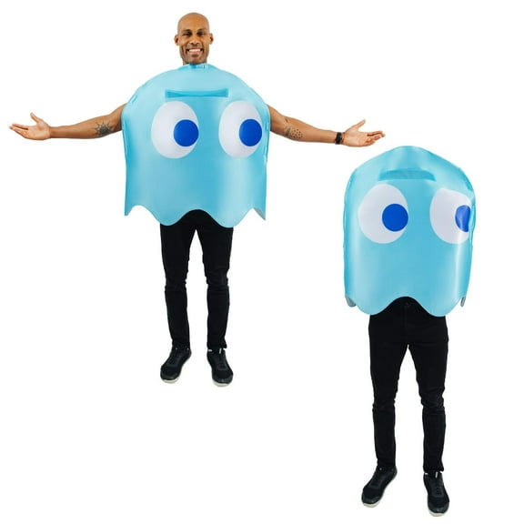 PAC-MAN Ghost INKY Adult Costume | One Size Fits Most