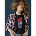 thumbnail image 2 of Classic Cup Design - Retro ICEE 'Coldest Drink In Town' Graphic Women's T-shirt, 2 of 4