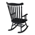 thumbnail image 2 of International Concepts Solid Wood Rocking Chair in Antique Black, 2 of 10
