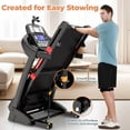 thumbnail image 4 of 5HP Foldable Treadmill w/ 15% Auto Incline, 400LB Treadmill for Home Jogging Walking, Personalized App Control, 71 Programs,10MPH Fast Speed for Varied Workout Intensity, Shock Absorption Dual Deck, 4 of 11