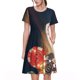 thumbnail image 1 of Balery Casino Poker Chips Vestidos sueltos de manga corta para mujer, vestidos de verano 2025, vestidos casuales de corte A con vuelo., 1 of 6