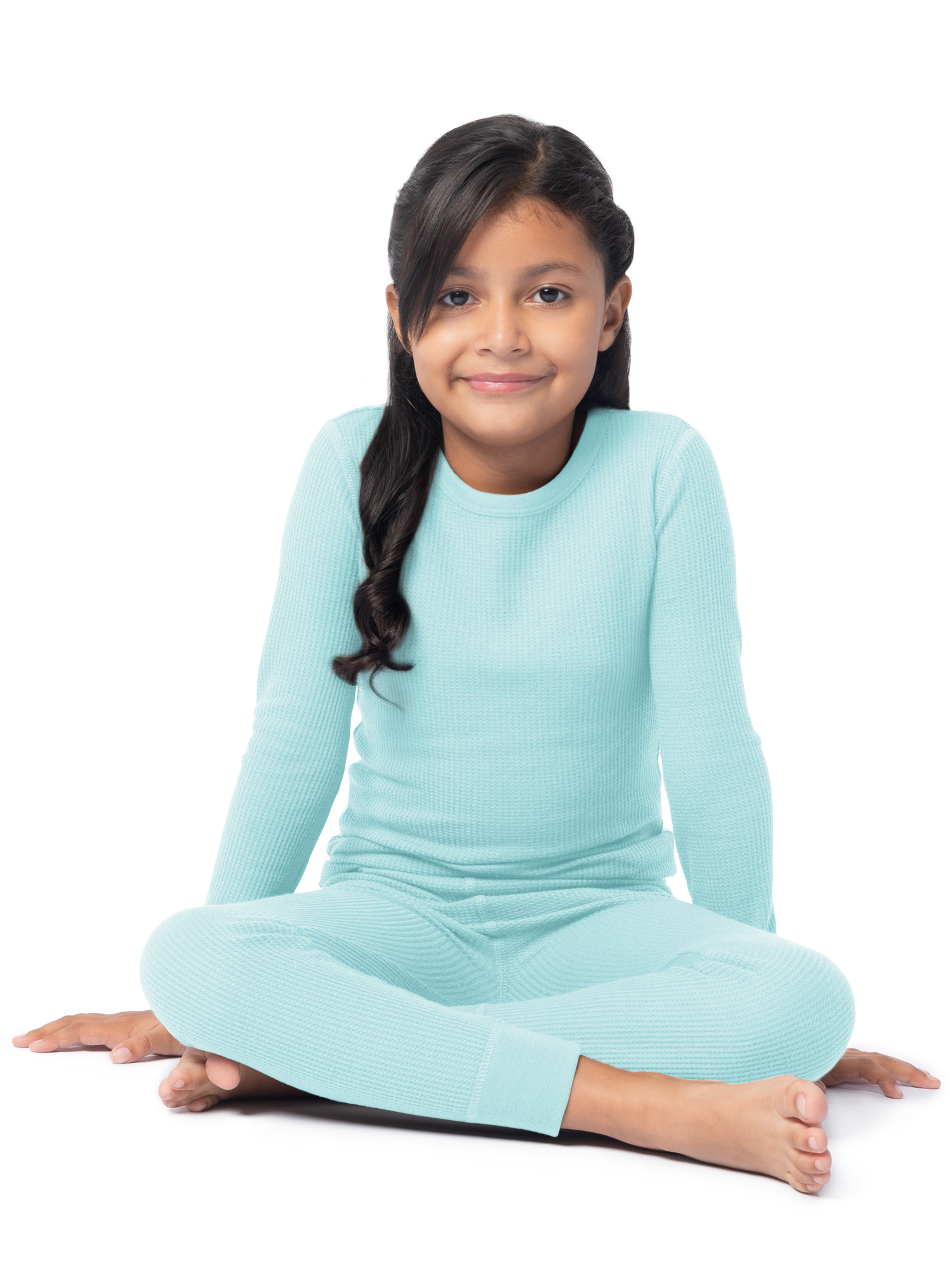 Athletic Works Boys & Girls Waffle Thermal Top & Bottom Set, Sizes Xs-Xxl