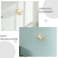 thumbnail image 6 of ETHZZLE Set of 2 Brass Metal Wall Art Flying Sparrow Sculptures Handmade Decorative Pieces for Bedroom and Office, 6 of 7