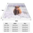 thumbnail image 3 of Sikiie Yak Ultra-Soft Micro flannel Blanket Luxury All Seasons Warm Blanket for Bedding Sofa and Travel (4 sizes)-60"x50", 3 of 7