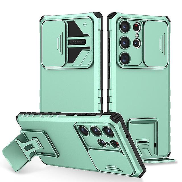 Phone Case For Samsung Galaxy S24 S23 S22 + Plus Ultra Back Cover With Stand Holder Shockproof Tpu Pc