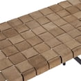 thumbnail image 5 of Sunpan Omari 51.25" Modern Leather and Iron Bench in Black/Light Tan, 5 of 6