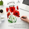 thumbnail image 5 of FMSHPON Poppies Flowers Clipboard Hardboard Wood Nursing Clip Board and Pull for Standard A4 Letter 13x9 inches, 5 of 8