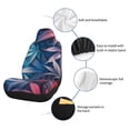 thumbnail image 6 of Sikiie Red And Blue Leaves Car Seat Covers 2PCs Front Car Seat Covers Universal fit for Most Cars SUVs and Trucks-1, 6 of 9