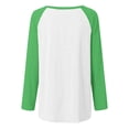 thumbnail image 5 of Plus Size Women's St. Patrick's Day Themed Printed Pullover Raglan Sleeve Round Neck Shirt, 5 of 5
