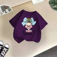 thumbnail image 5 of Toddler Girls T Shirt Kid Cute Graphic Round Neck Short Sleeve Summer Casual Tops for Girls Size 3-4T, 5 of 5