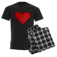 thumbnail image 6 of CafePress - Red Heart Drawing Pajamas - Men's Dark Loose Fit Cotton Pajama Set, 6 of 7