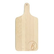 Creative Products Circle Monogram - B 8 x 17 Maple Paddle Cutting Board