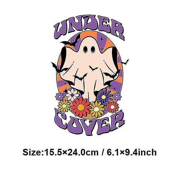 Parches de Bad Witch, transferencia de calor para Halloween, pegatinas de hierro para calcomanías para ropa, parche, insignia blanca y negra, Diy para camisetas, mochilas