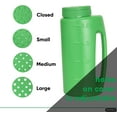 thumbnail image 4 of Seed Spreader for Lawn, 2L Handheld Shaker, Dispenser for, Seed, Snow and Ice Melt, Salt, Insect Repellents- Multipurpose Garden Applicator with Adjustable Holes, 68 Oz, 4 of 9