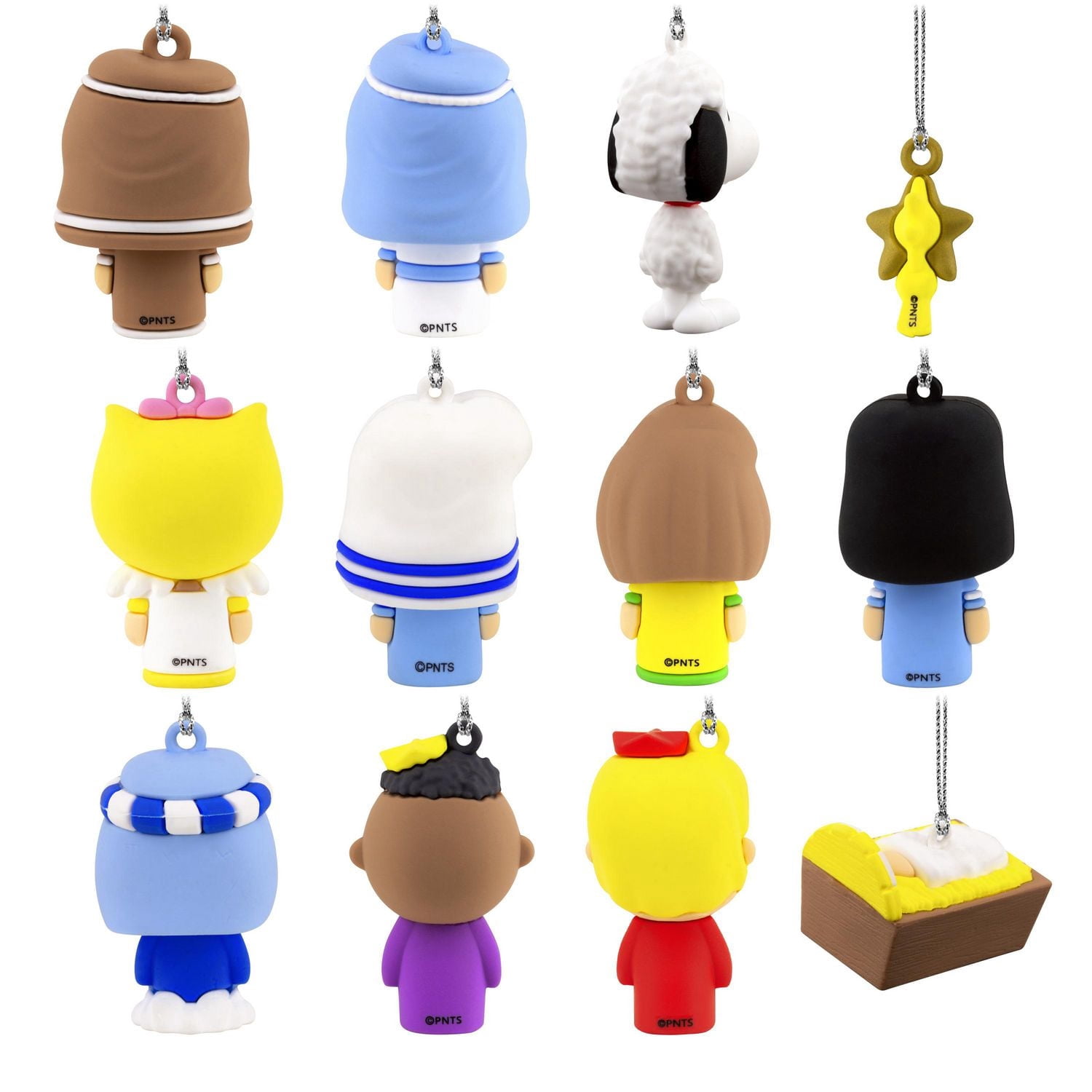 Hallmark Peanuts Nativity Countdown Calendar Miniature Christmas Tree Set With 12 Mini Christmas Ornaments