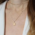 thumbnail image 4 of 2 PCS 14K Gold Plated Initial Necklace Dainty Layered Initial Necklaces DIY Making, 4 of 7