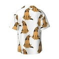 thumbnail image 7 of Kdxio Men's Hawaiian Shirt for Men Short Sleeve Shirt German Shepherd Dog Summer Casual Holiday Beach Button Down T-Shirts, 7 of 7