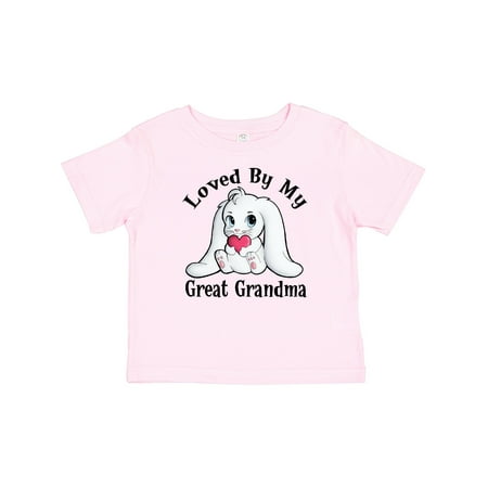 

Inktastic Loved by My Great Grandma Bunny Rabbit Gift Toddler Boy or Toddler Girl T-Shirt