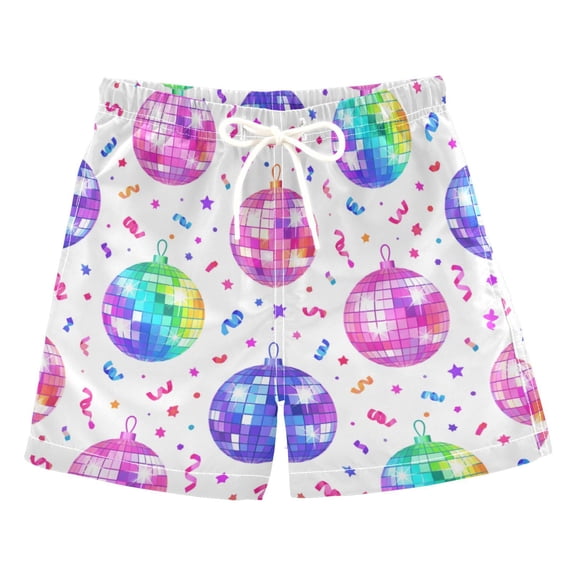 Boys' Swim Trunks Kids Beach Shorts Quick Dry Board Shorts Mirror Balls in Various Colors 2T