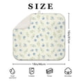 thumbnail image 4 of Pioneer Flower Floral Print Pattern Kitchen Dish Drying Mat 1 Pack, Ultra Absorbent Microfiber Drainer Mat, 16"x18", 4 of 6