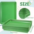 thumbnail image 3 of 10 Pcs Flat Storage Organizer Tray Bin Letter Size Paper Tray for Classroom Plastic Stackable File Organizer for School Office Teacher Book Organization(Green,16.14 x 11.81 x 1.38 Inch), 3 of 13