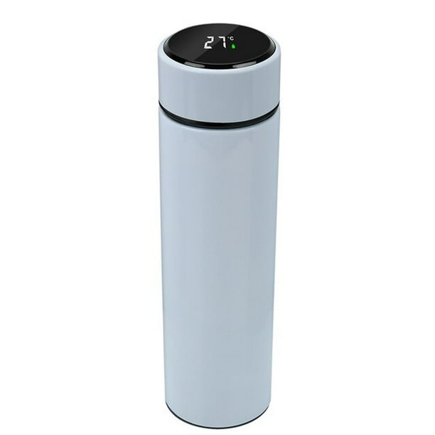 Termo Inteligente con Lector de Temperatura Digital Táctil (480 ml) Doble Pared de Acero Inoxidable Libre de BPA ADA Liso