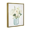 thumbnail image 5 of Stupell Industries Classic White Flower Bouquet Vintage Text Script Graphic Art Metallic Gold Floating Framed Canvas Print Wall Art, Design by Lettered and Lined, 5 of 5