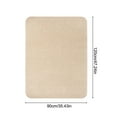 thumbnail image 2 of Becaristey 120*90cm Tapis Antidérapant pour Chaise Anti-Rayures Coussin pour Chaise Pivotante Réutilisable en Polyester Tapis de Protection de Sol pour Maison Bureau Blanc, 2 of 6