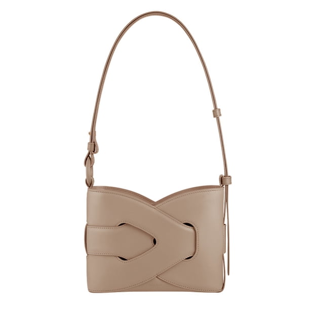 Bolso de mano para mujer de piel auténtica de alta gama con diseño geométrico, bolso bajo el brazo en piel de vacuno lisa color gris, viene con caja de regalo y tarjeta.