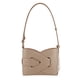 thumbnail image 1 of Bolso de mano para mujer de piel auténtica de alta gama con diseño geométrico, bolso bajo el brazo en piel de vacuno lisa color gris, viene con caja de regalo y tarjeta., 1 of 3