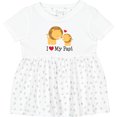 thumbnail image 3 of Inktastic I Love My Papi Childs Girls Baby Dress, 3 of 5