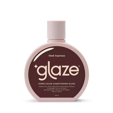 Glaze SuperGloss Color Conditioning Hair Gloss - Brunette Sleek Espresso Brown - 6.4 fl oz,( Pack of 2).