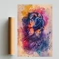 thumbnail image 2 of Tibetan Mastiff Dog Poster Wall Art, Modern Cute Colorful Puppy Poster Dog Art Pictures Wall Decor for Kids Bedroom Nursery Decoration, 2 of 6
