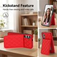 thumbnail image 5 of For Samsung Galaxy A55 5G RFID Blocking Protective Purse Wallet Case Magnetic Flip Cover Multi-Card Slots Pocket With Detachable Shoulder Strap,Red,For Galaxy A55 (5G), 5 of 7