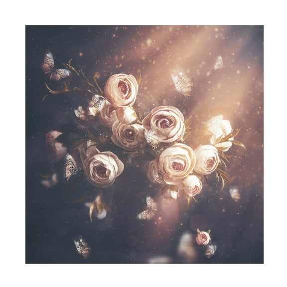 Canvas Wall Art - Cicek Kiral 'The Invasion' Wall Art for Living Room, Bedroom, or Office D?cor by Trademark Fine Art - 14 x 14 Inches