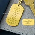 thumbnail image 2 of Ten Commandments Tagalog Sampung Utos Engraved Dog Tag Bible Keychain Stainless Steel or 18k Gold, 2 of 11
