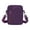 Purple, variant on Black Mens Casual Shoulder Bag Lightweight Nylon Crossbody Bag Waterproof Phone Bag For Business Travel Daily Use Compact Design 5.91 X 2.17 X 7.87 Inches 0.22 Lb