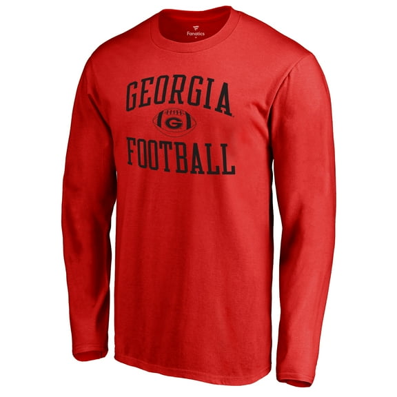 Men's Red Georgia Bulldogs First Sprint Long Sleeve T-Shirt