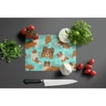 thumbnail image 3 of Carolines Treasures MLM1035LCB 15 x 12 in. Blue Sheltie Glass Cutting Board - Large, 3 of 5
