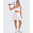 thumbnail image 5 of G4Free Pleated Women's Tennis Skirts Flowy Golf Skorts High Waisted Soft Athletic A Line Built-in Shorts with 2-Way Pockets, 5 of 7