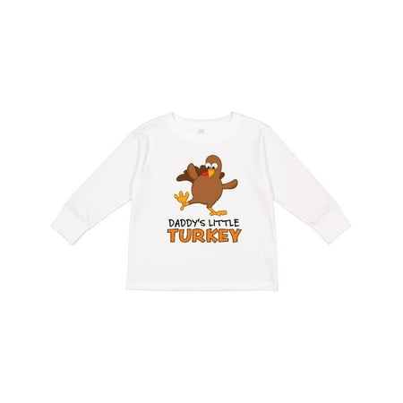 

Inktastic Daddy s Little Turkey Boys or Girls Long Sleeve Toddler T-Shirt