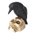 thumbnail image 3 of Cuervo Negro De Halloween, Esqueleto Realista, Adorno De Cuervo, Accesorio De Casa Embrujada Para Decoración De Fiesta Advancent HA037494-00, 3 of 6
