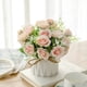 thumbnail image 1 of Artificial Flower With Small Ceramic Vase Fake Silk Variety Flower Balls Flowers Decoration Table Appropriate Home Party Office Wedding, 1 of 6
