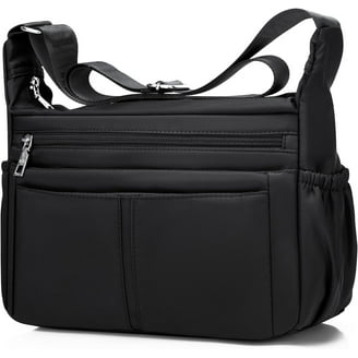 Nausy Women's Nylon Fabric Crossbody Bag, Black - Walmart.com