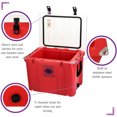 thumbnail image 4 of Vortex Elite Series 55-Quart Rotational-Molded Customizable Cooler System with 2 Sets of Beach Wheels, Red, 4 of 9