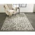thumbnail image 2 of Kiba Contemporary Distressed Rug, Ivory/Charcoal, 10ft-2in x 13ft-9in Area Rug, 2 of 7