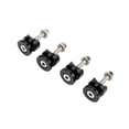 thumbnail image 4 of davian 4 Pieces Quick Release Base Pad Motorcycle Side Box Adapter Luggage Rack Fastener Aluminum Alloy Suitable for Commuting Long Trips Customization Item Black, 4 of 8